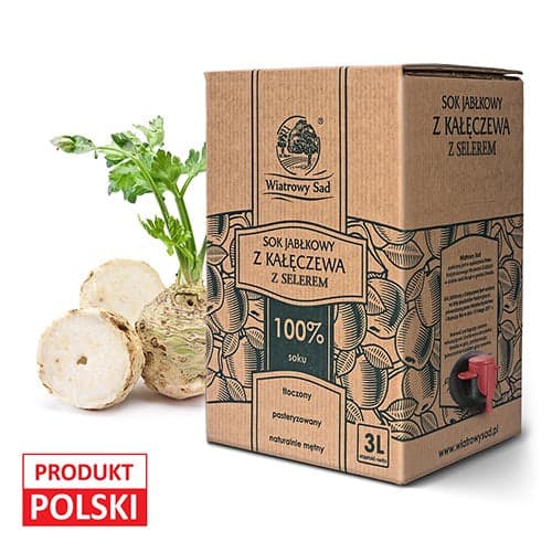 Sok jabłkowy z selerem 3 l